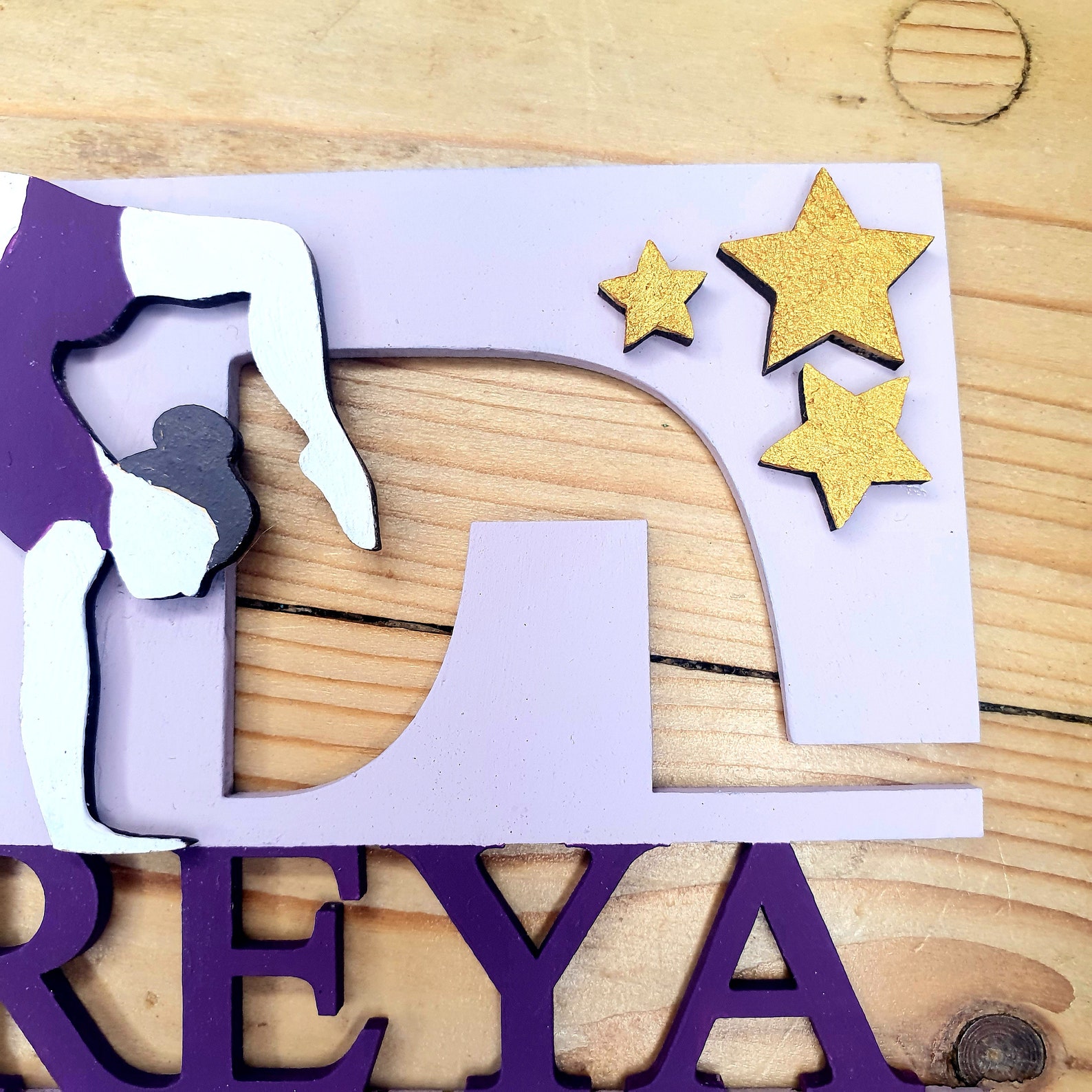 Gymnast Personalised Initial Number Name Etsy