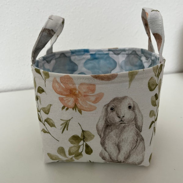 Fabric basket Utensilo with Easter motif - size XS