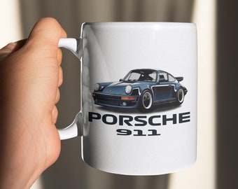 Taza clásica Porsche 911 Turbo: regalo perfecto para entusiastas de los automóviles y amantes de Porsche: taza de cerámica de alta calidad de 11 oz