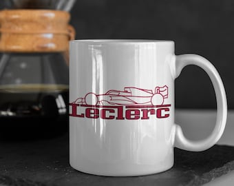 Charles Leclerc Inspired F1 Mug With Formula One Stencil