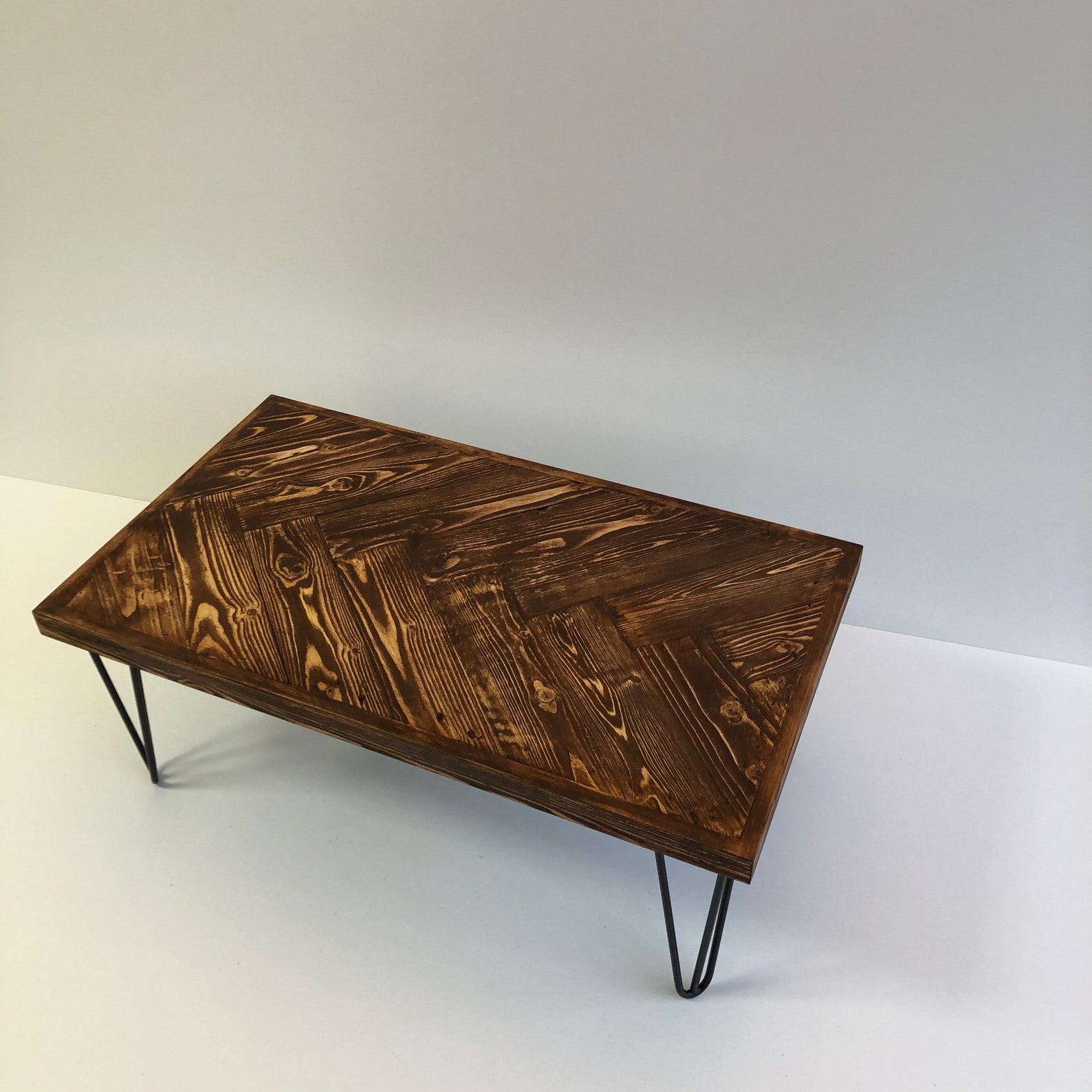 Herringbone Coffee Table Etsy