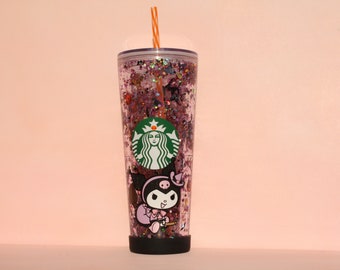 Kuromi Inspired Starbucks Snow Globe Tumbler *Halloween Edition*