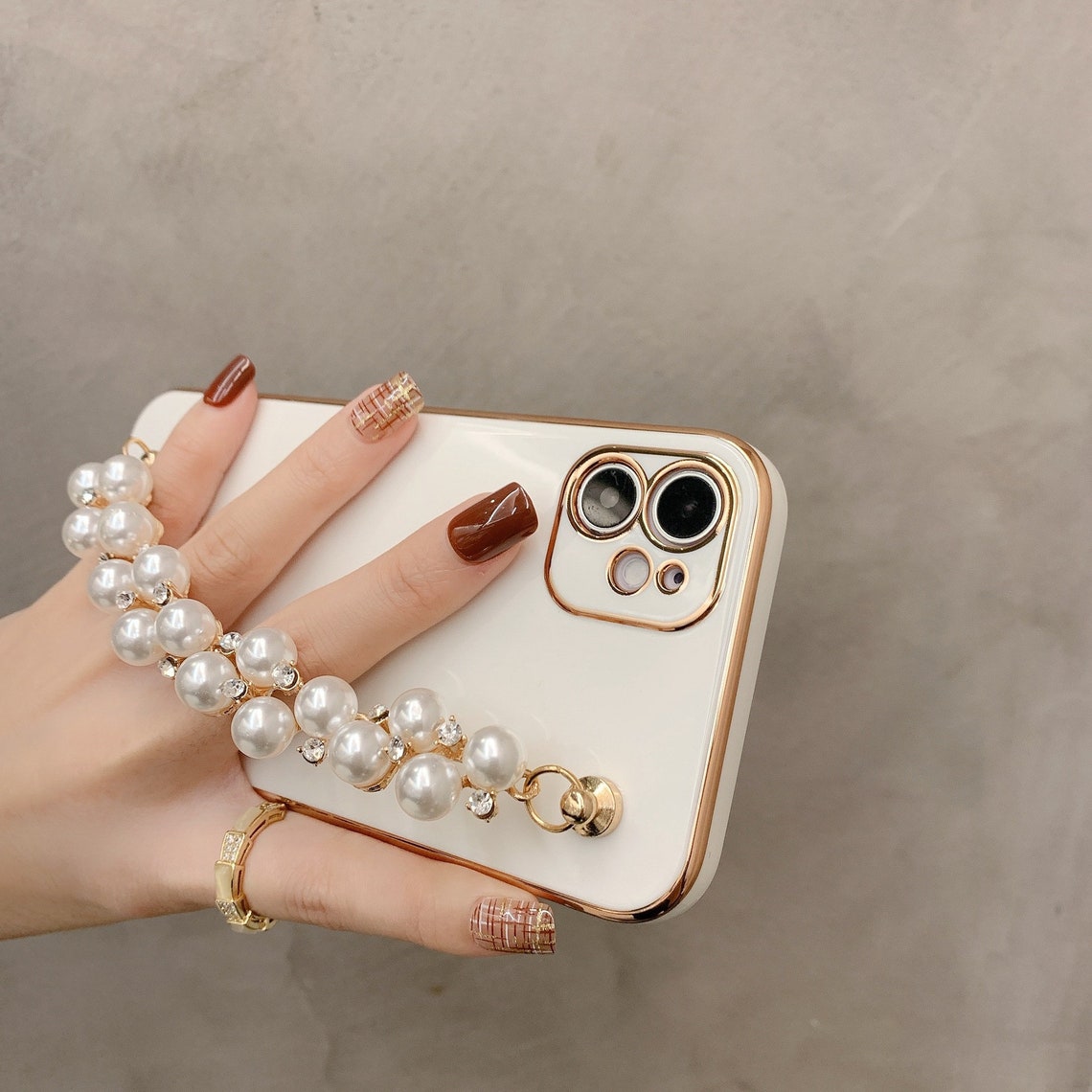 Handmade Pearl iPhone Case Phone Case Bracelet Etsy