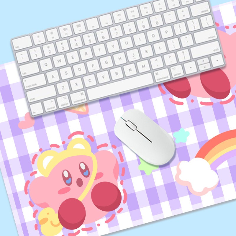 Kirby Mouse Pad / Large Gaming Mouse Pad Kawaii Desk Mat for Etsy