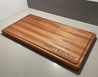 Hardwood Personalised Bread Chopping Board | Cheese Board | Quality Sapele Wood