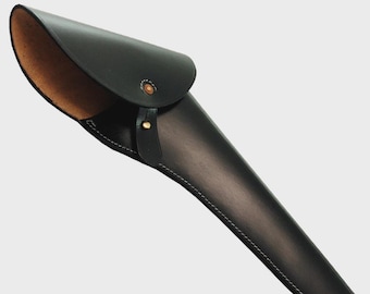 Réplica da Guerra Civil Americana: Coldre de couro preto para Colt 1860 Army.