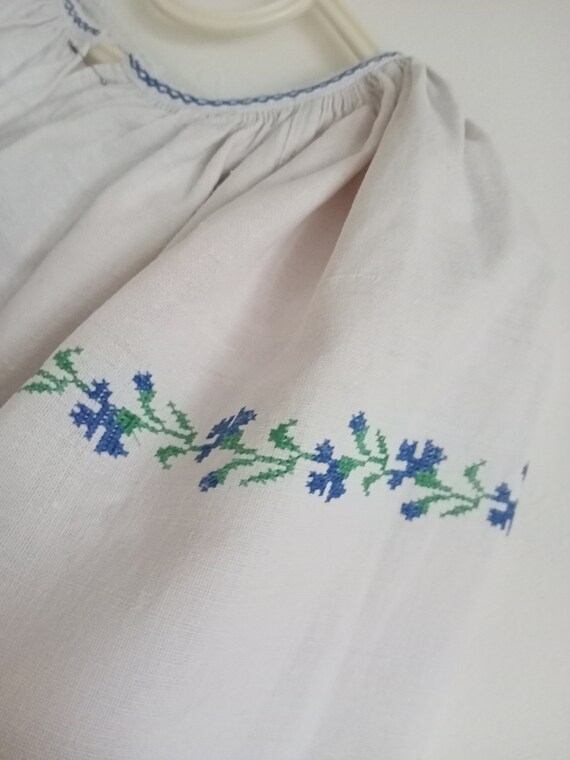 719 Shirt linen woven authentic Dress Ukrainian v… - image 5