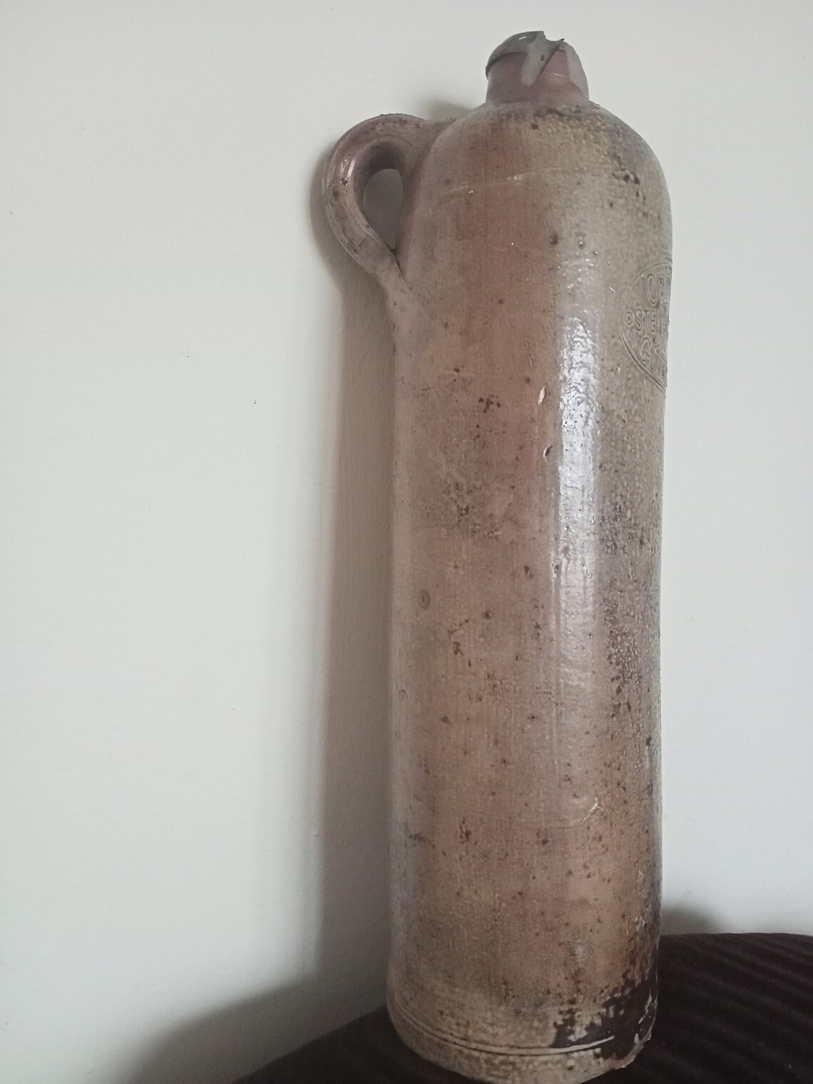 Ceramic antique bottle Authentic bottle Etsy