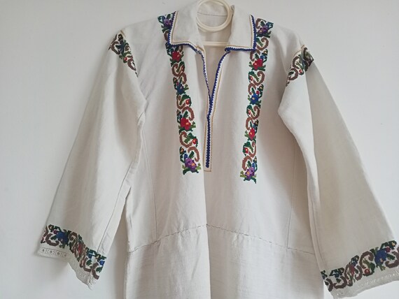 122 Shirt ukrainian embroidered authentic Dress w… - image 10