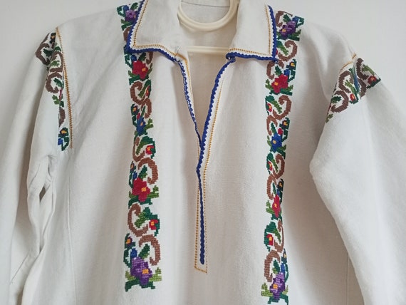 122 Shirt ukrainian embroidered authentic Dress w… - image 6
