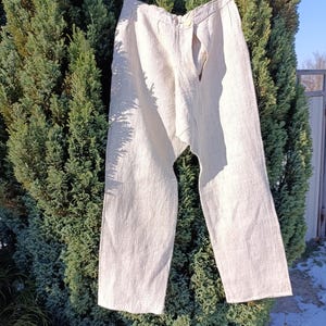 4 Pantalones de lino para hombre viejo, ropa tejida vintage, prenda étnica tradicional, atuendo popular nacional, atuendo rural antiguo, rústico antiguo
