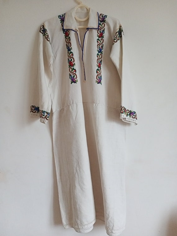 122 Shirt ukrainian embroidered authentic Dress w… - image 8