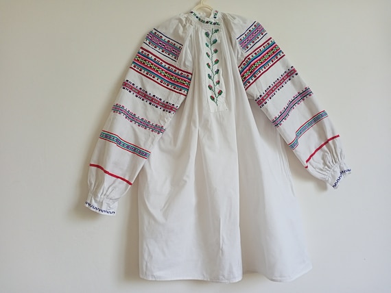 948 Shirt antique embroidered Dress Ukrainian old… - image 10