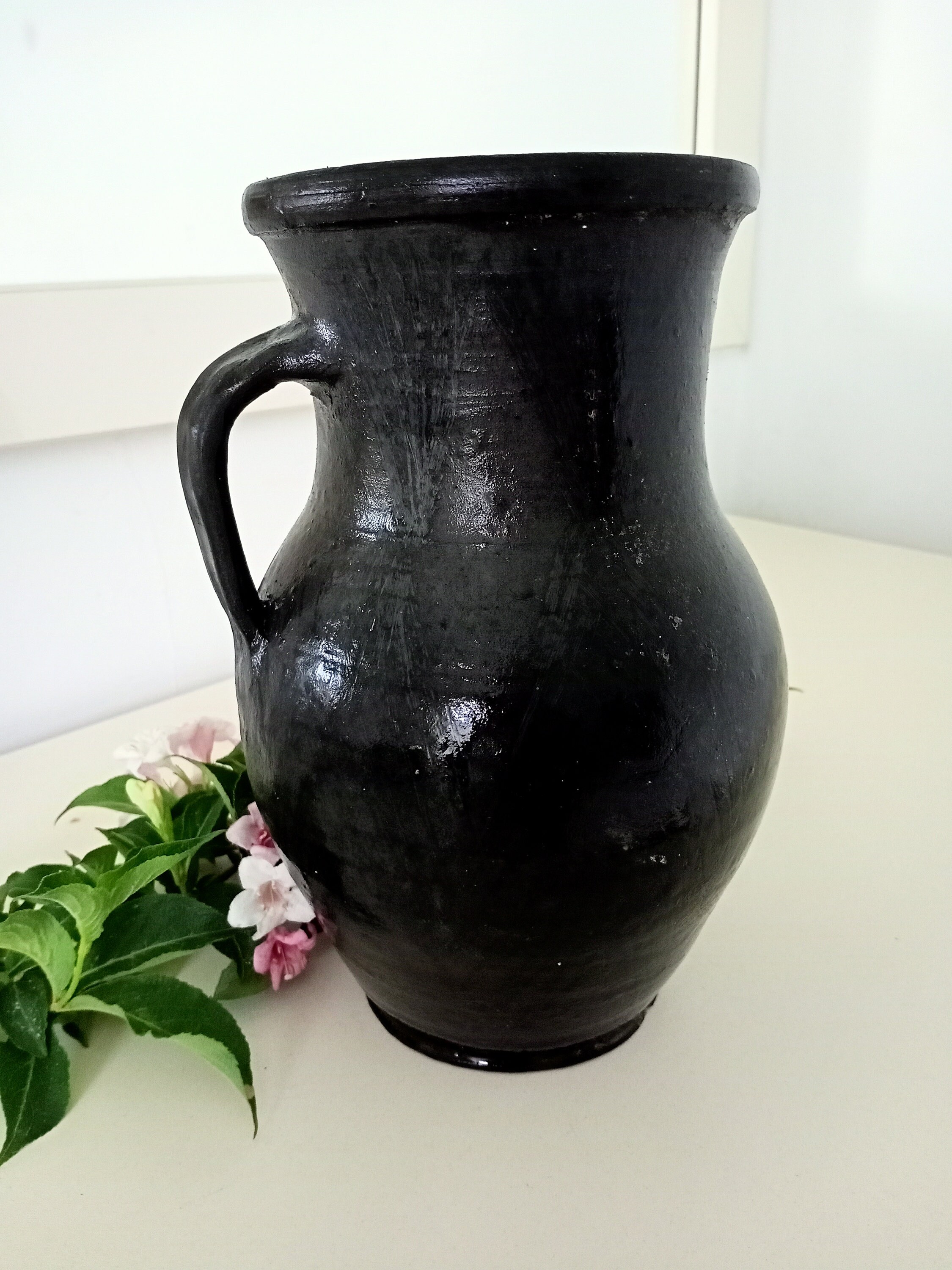 Jug with handle antique Authentic utensil Etsy