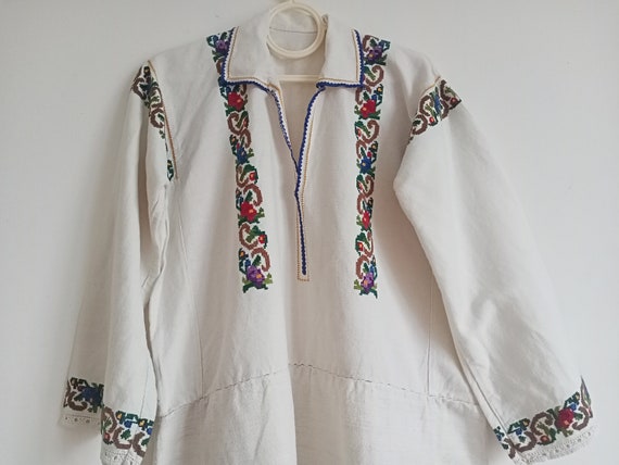 122 Shirt ukrainian embroidered authentic Dress w… - image 7