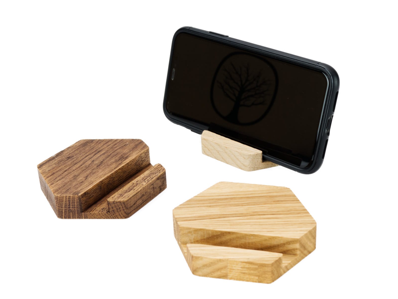 Handyhalter aus Holz online kaufen, STREIFHOLZ