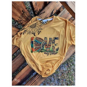 Love my tribe sublimation tshirt