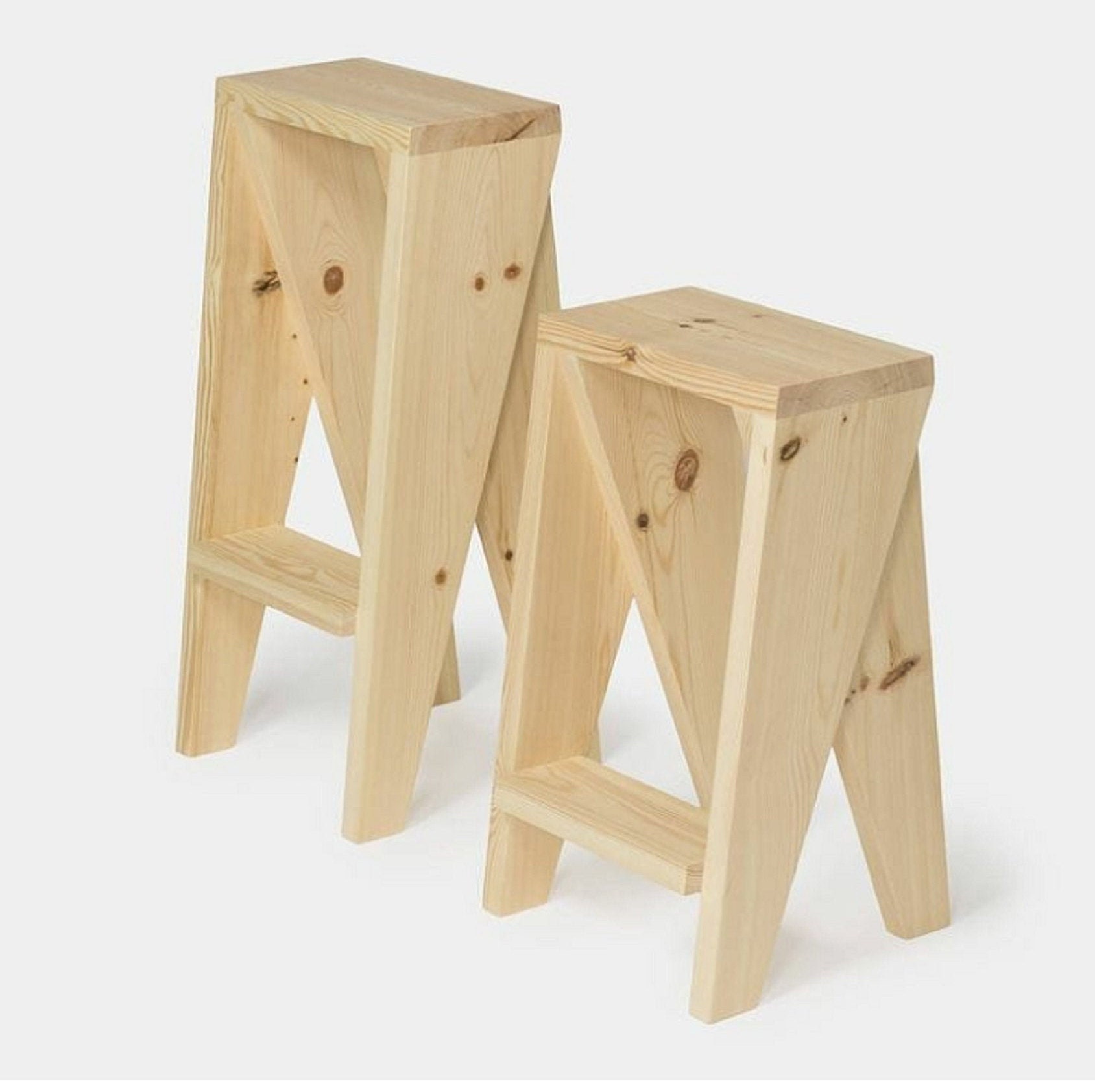 Set of 2 Rustic stools Rustic Plant Stands Wood Plant Stand Etsy