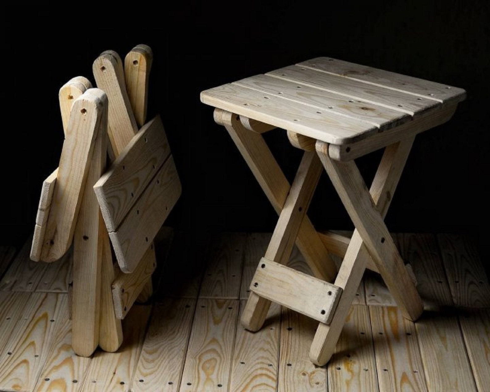 Sgabello Da Meditazione Pieghevole In Legno - Per Yoga, Preghiera, Posizione Accovacciata