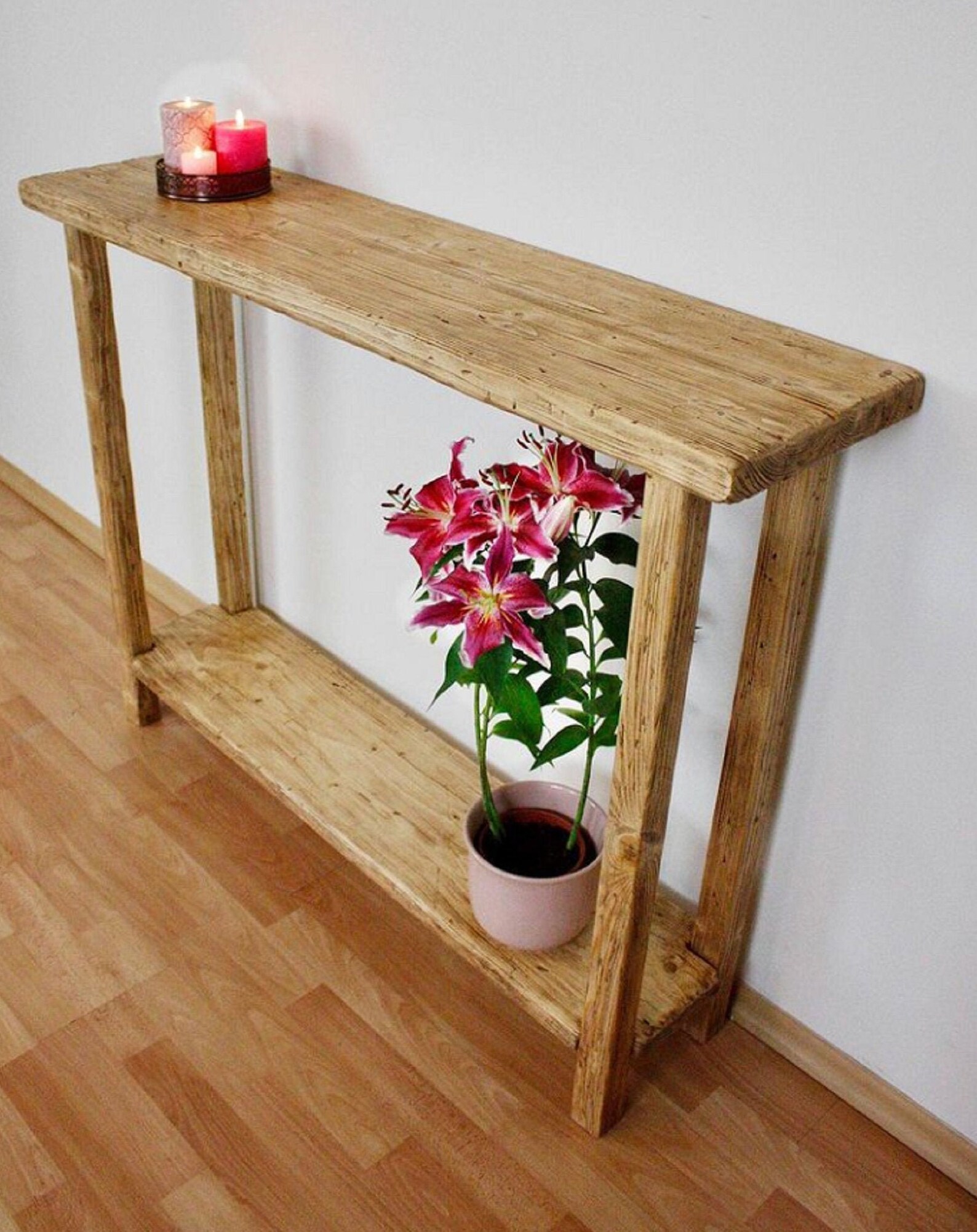 Alte Holzbank hohe Holzhocker antike Bank einzigartige Etsy