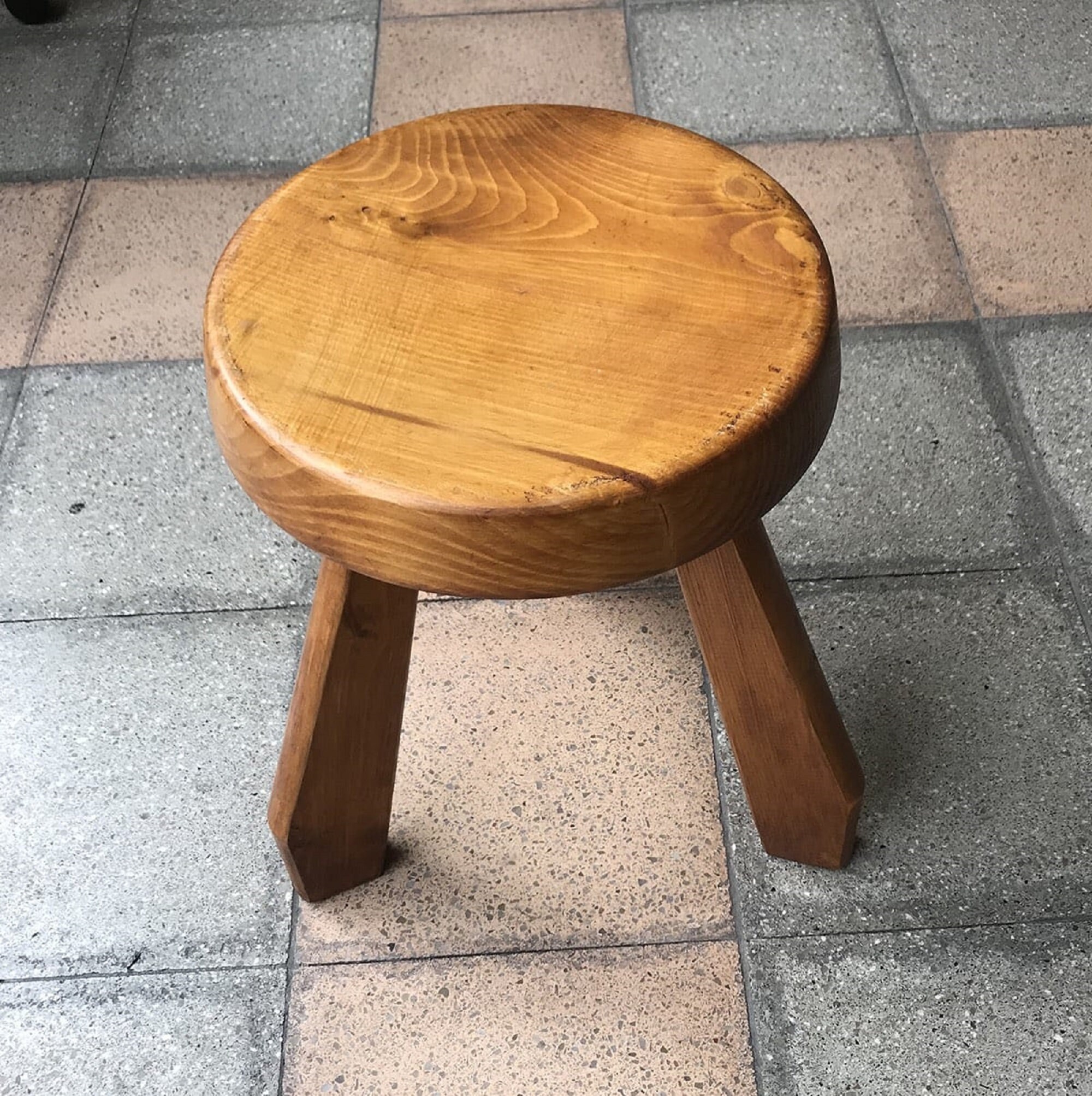 Rustikale Runde Hocker rustikale Holzhocker Pflanze Stand | Etsy