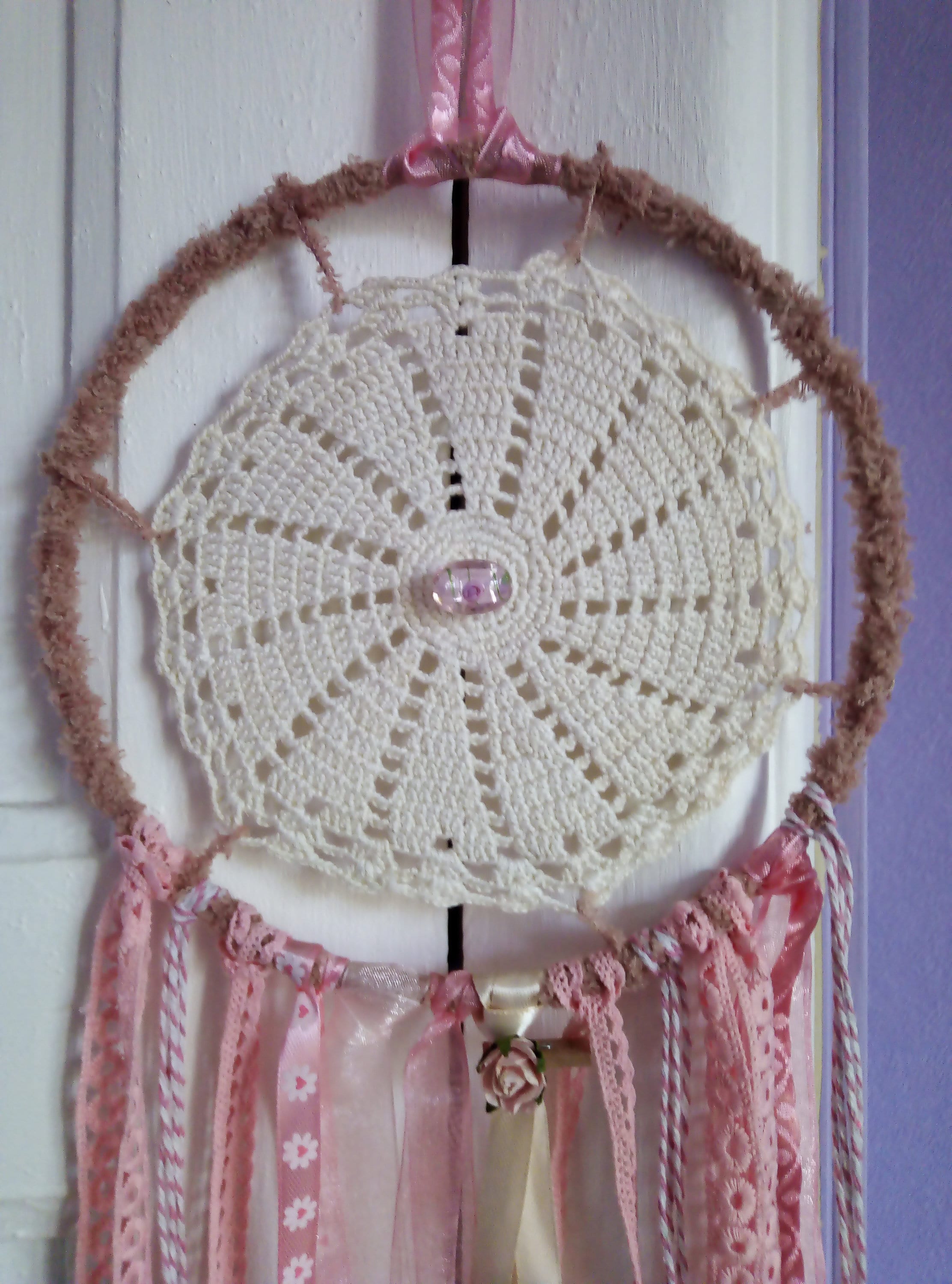 Capteur de Rêve Attrape-Rêve Rose Bonbon Pour Décoration Murale Cadeau Unique