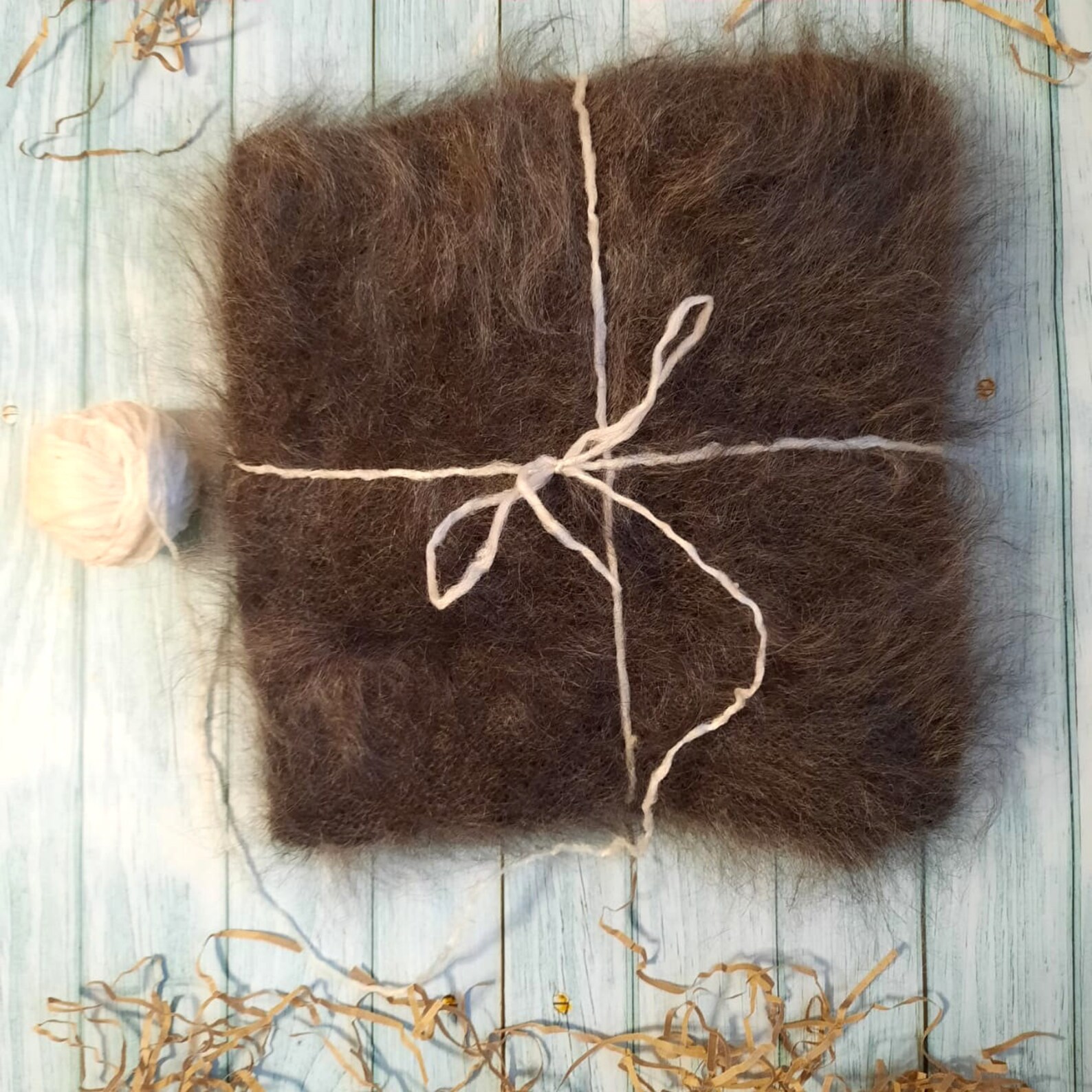 Knitted goat wool shawl. baby knitted wool blanket. goat wool Etsy