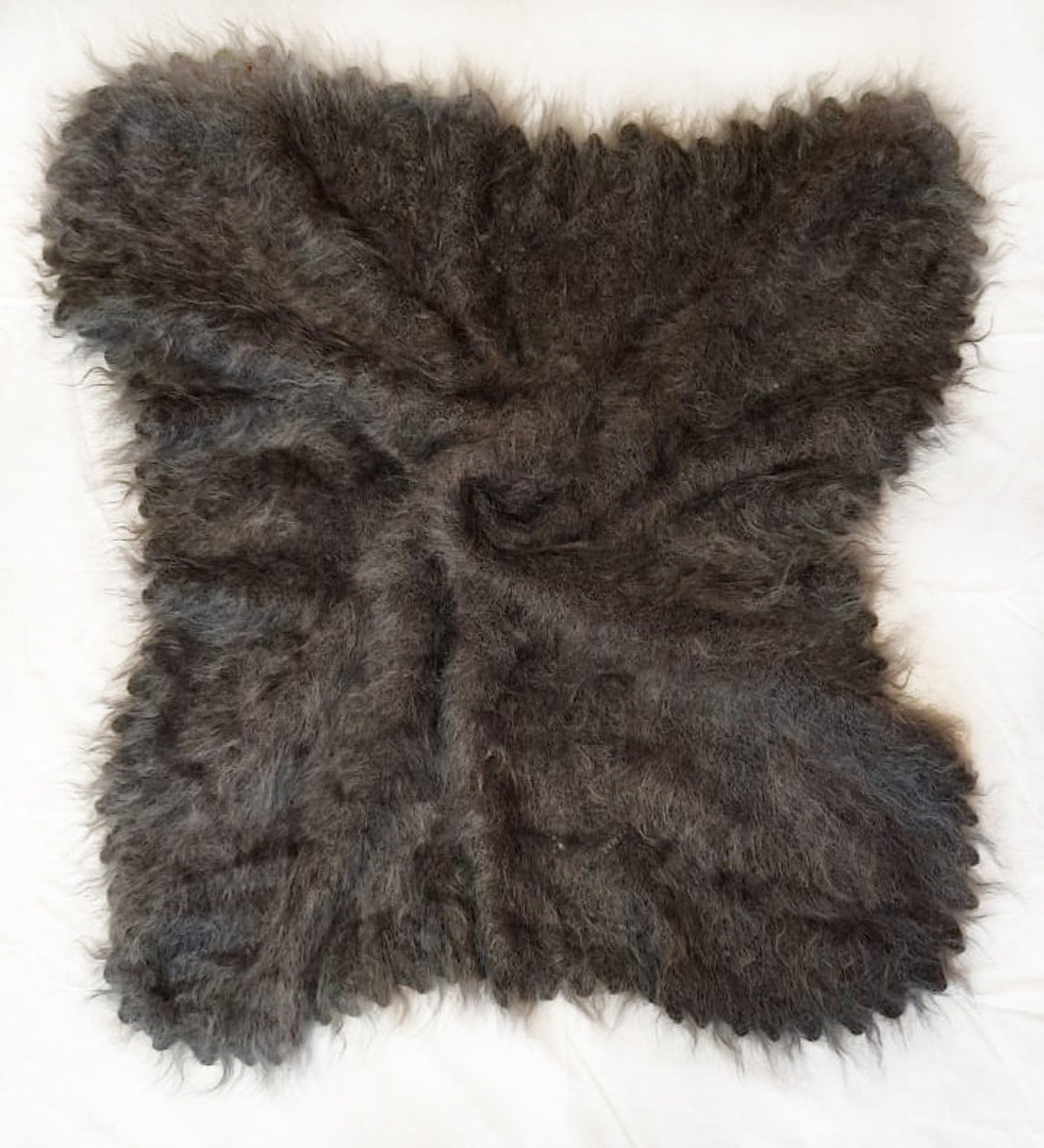 Knitted goat wool shawl. baby knitted wool blanket. goat wool Etsy