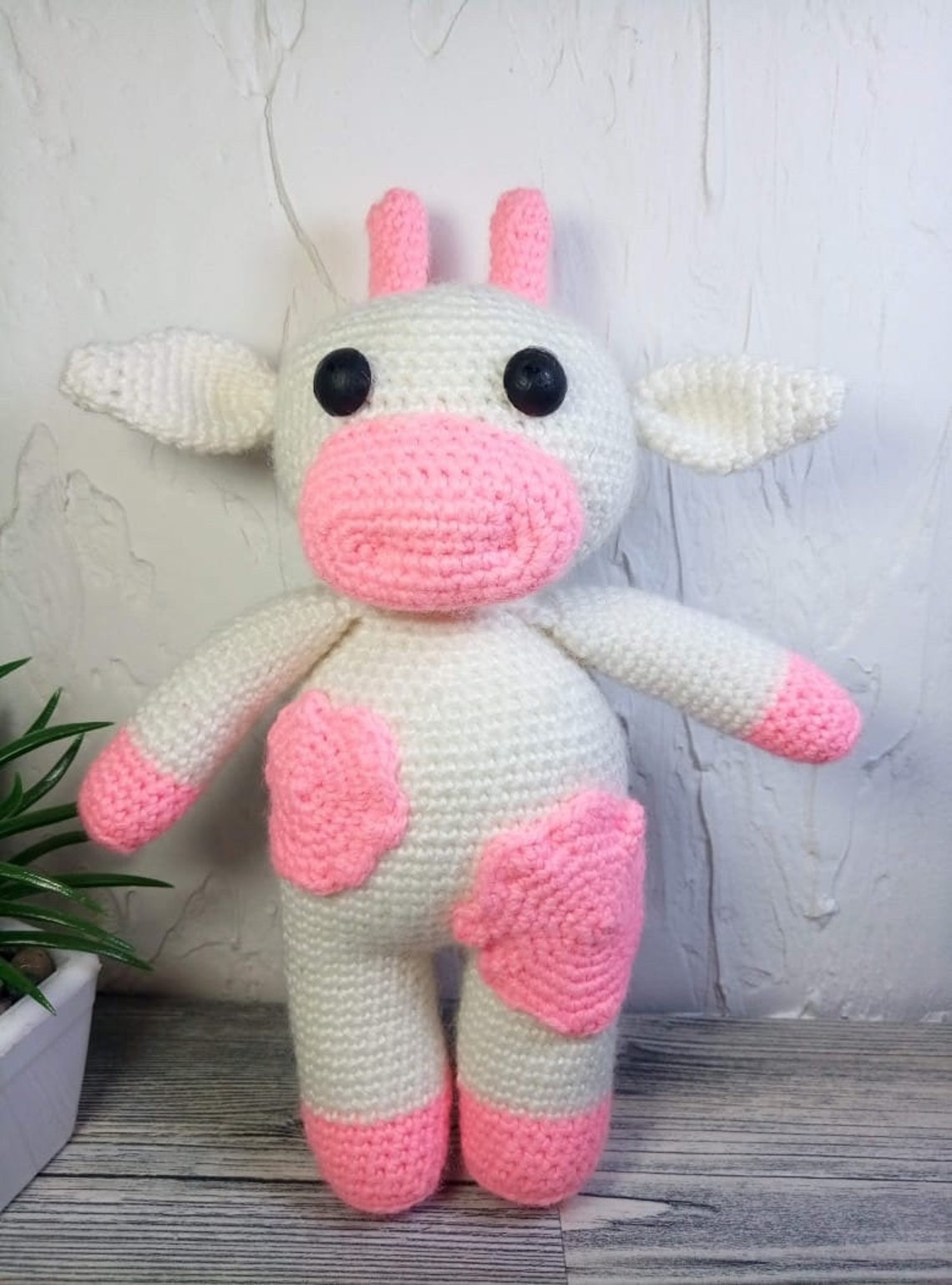 Strawberry cow crochet pattern / amigurumi crochet pattern / Etsy