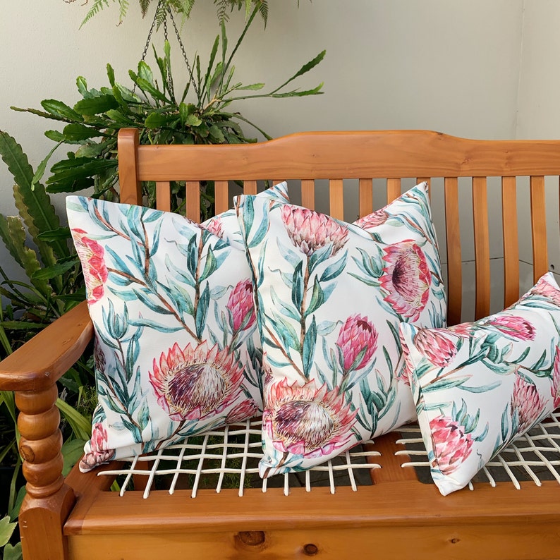 Luxury King Protea Cushion Cover South African Protea Pillow Etsy