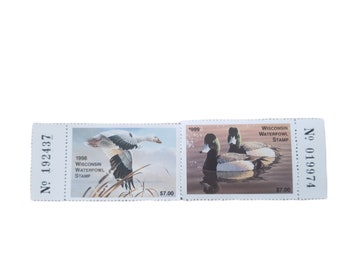 1998-1999 Wisconsin Waterfowl Stamp Lot