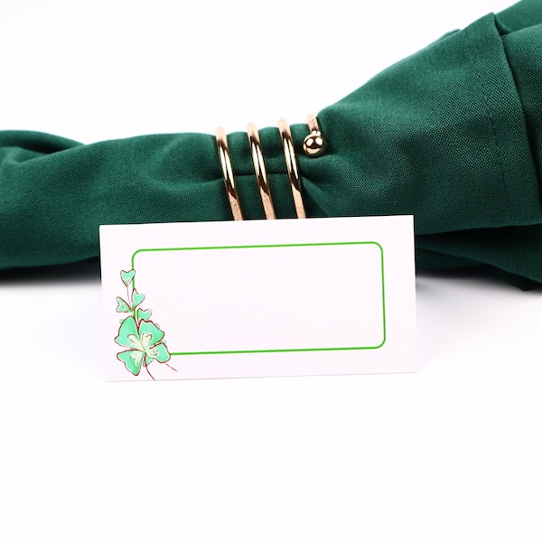 St Patrick's Day Irish Name Place Card, Table Setting, Guest Seating Arrangement, Table Decor, Buffet Food Label, Tent Folded /Style 6