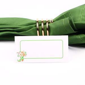 St Patrick's Day Ierse Naam Plaats Kaart, Tafel Instelling, Gast Zitplaats Arrangement, Tafel Decor, Buffet Eten Label, Tent Gevouwen /Stijl 2