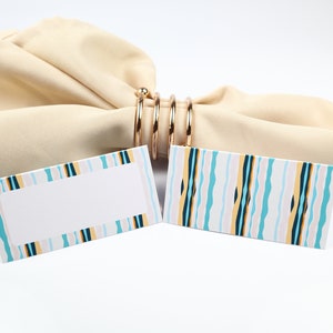 Naam Plaats Kaart, Zomer TafelSetting, Gasten zitplaatsen Arrangement, Tafel Decor, Buffet Food Label, Tent Opgevouwen / Stijl 2