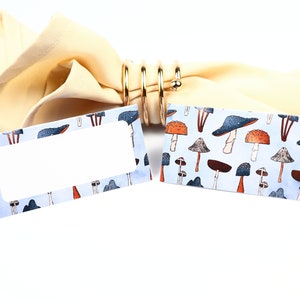 Naam Place Card, Herfstavonden, Gast Zitplaatsen Arrangement, Tafel Decor, Buffet Food Label, Tent Gevouwen / Stijl 2