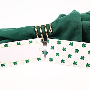 St Patrick's Day Ierse Naam Plaats Kaart, Tafel Instelling, Gast Zitplaats Arrangement, Tafel Decor, Buffet Eten Label, Tent Gevouwen /Stijl 36