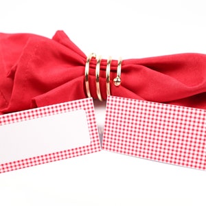 Name Place Card, Picknicktafelsetting, Gastenverblijf, Tafeldecor, Buffet VoedselLabel, Tent Opgevouwen /Stijl 26