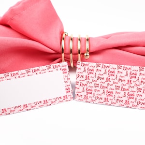 Naam Place Card, Love You Table Setting, Guest Seating Arrangement, Tafel Decor, Buffet Food Label, Tent Folded / Style 3