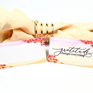 Naam Place Card, Herfst Bright, Gast Zitplaatsen Arrangement, Tafel Decor, Buffet Food Label, Tent Gevouwen / Stijl 11
