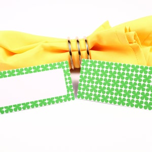 St Patrick's Day Ierse Naam Plaats Kaart, Tafel Instelling, Gast Zitplaats Arrangement, Tafel Decor, Buffet Eten Label, Tent Gevouwen /Stijl 12