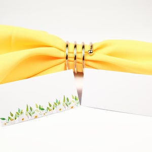Naam PlaatsKaart, Bloemen Tafelsetting, Gastenverblijf Arrangement, Tafeldecor, Buffet Voedsel Label, Tent Gevouwen /Stijl 1