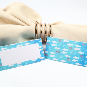 Name Place Card, Beach-time tafelsetting, Gastenverblijf arrangement, Tafel decor, Buffet voedsel label, Tent opgevouwen / stijl 6