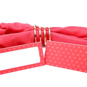 Naam Place Card, Kerstmis, Gast Zitplaatsen Arrangement, Tafel Decor, Buffet Food Label, Tent Gevouwen / Stijl 22