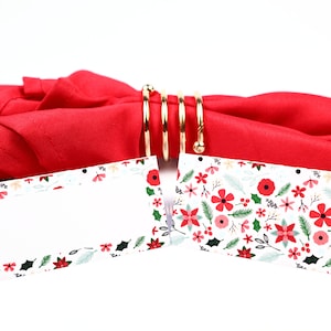Naam Plaatskaart, Kerstmis, Gast Zitplaatsen Arrangement, Tafel Decor, Buffet Voedsel Label, Tent Gevouwen / Stijl 25