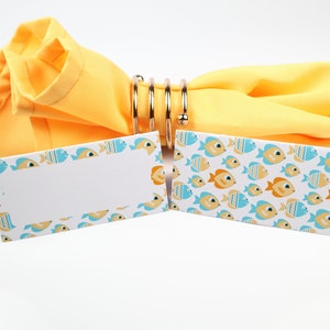 Name Place Card, Zomer Tafelsetting, Gastenverblijf Arrangement, Tafeldecor, Buffet Voedsel Label, Tent Opgevouwen /Stijl 6