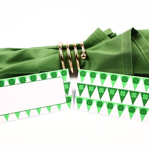 St Patrick's Day Ierse Naam Plaats Kaart, Tafel Instelling, Gast Zitplaats Arrangement, Tafel Decor, Buffet Eten Label, Tent Gevouwen /Stijl 32
