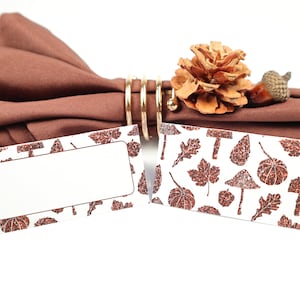 Naam Place Card, Luxury Fall, Guest Seating Arrangement, Tafel Decor, Buffet Food Label, Tent Opgevouwen / Style 9