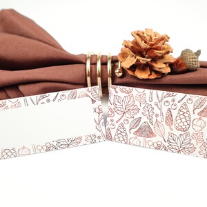 Naam Place Card, Luxury Fall, Guest Seating Arrangement, Tafel Decor, Buffet Food Label, Tent Folded / Style 7