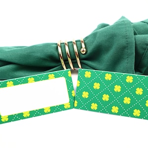 St Patrick's Day Ierse Naam Plaats Kaart, Tafel Instelling, Gast Zitplaats Arrangement, Tafel Decor, Buffet Eten Label, Tent Gevouwen /Stijl 35