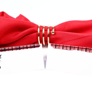 Naam Place Card, Kerstmis, Gast Zitplaatsen Arrangement, Tafel Decor, Buffet Food Label, Tent Gevouwen / Stijl 9